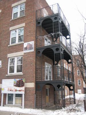 Image of steel balcony.